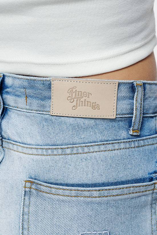 Pegador Soliera Distressed Wide Jeans Light Blue