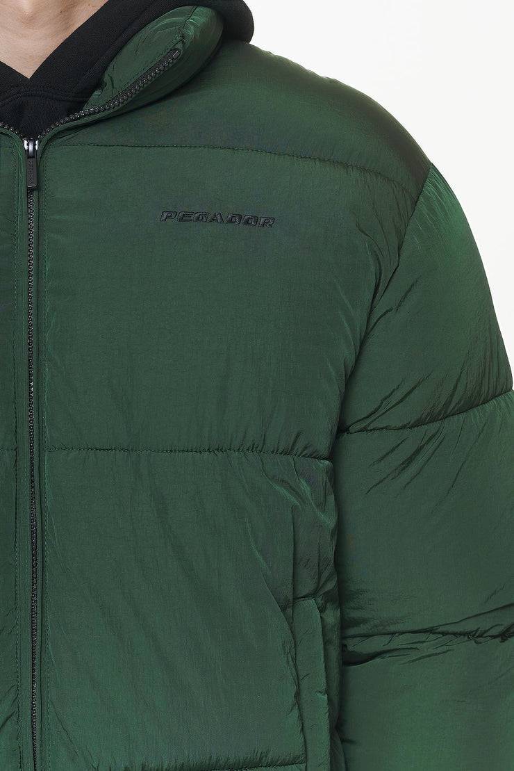 Pegador Solin Crushed Puffer Jacket British Green