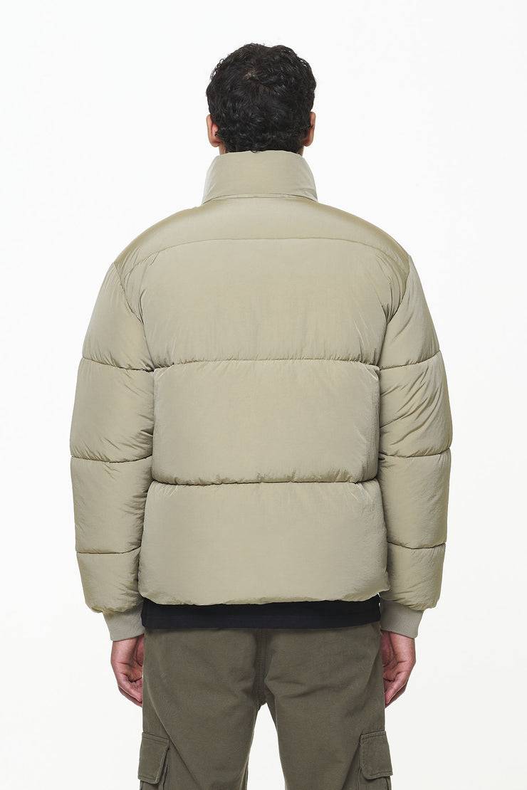 Pegador Solin Crushed Puffer Jacket Mud Beige
