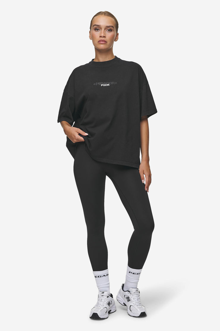 Pegador Sonia Heavy Oversized Tee Washed Black