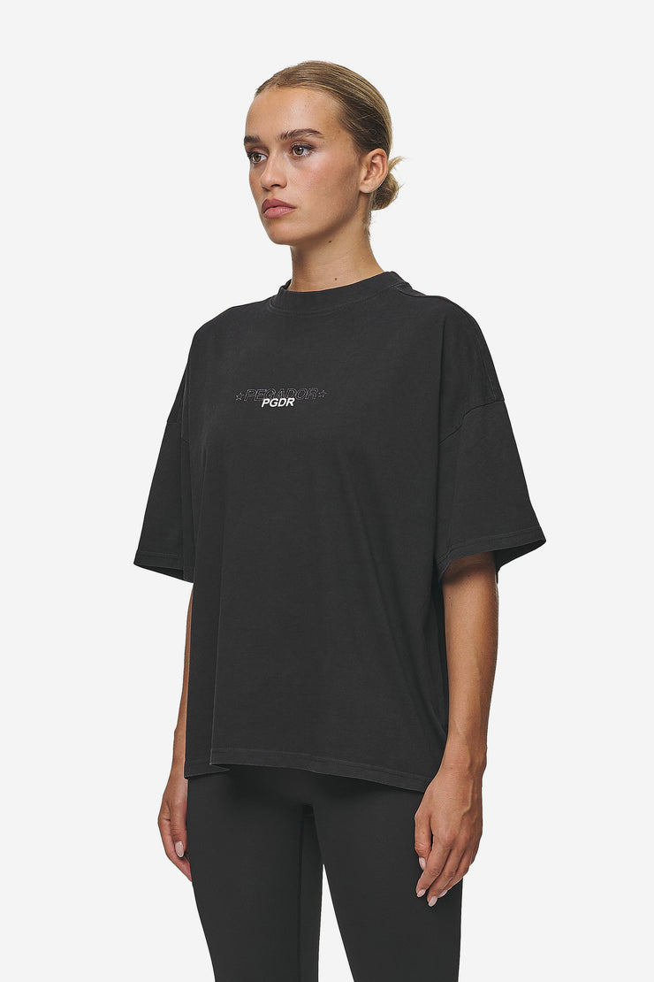 Pegador Sonia Heavy Oversized Tee Washed Black