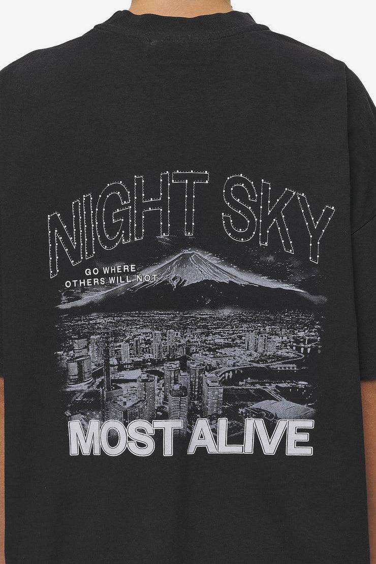 Pegador Sonia Heavy Oversized Tee Washed Black