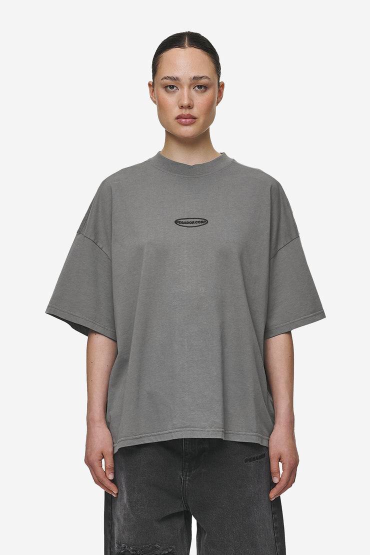 Pegador Sora Heavy Oversized Tee Washed Deep Grey