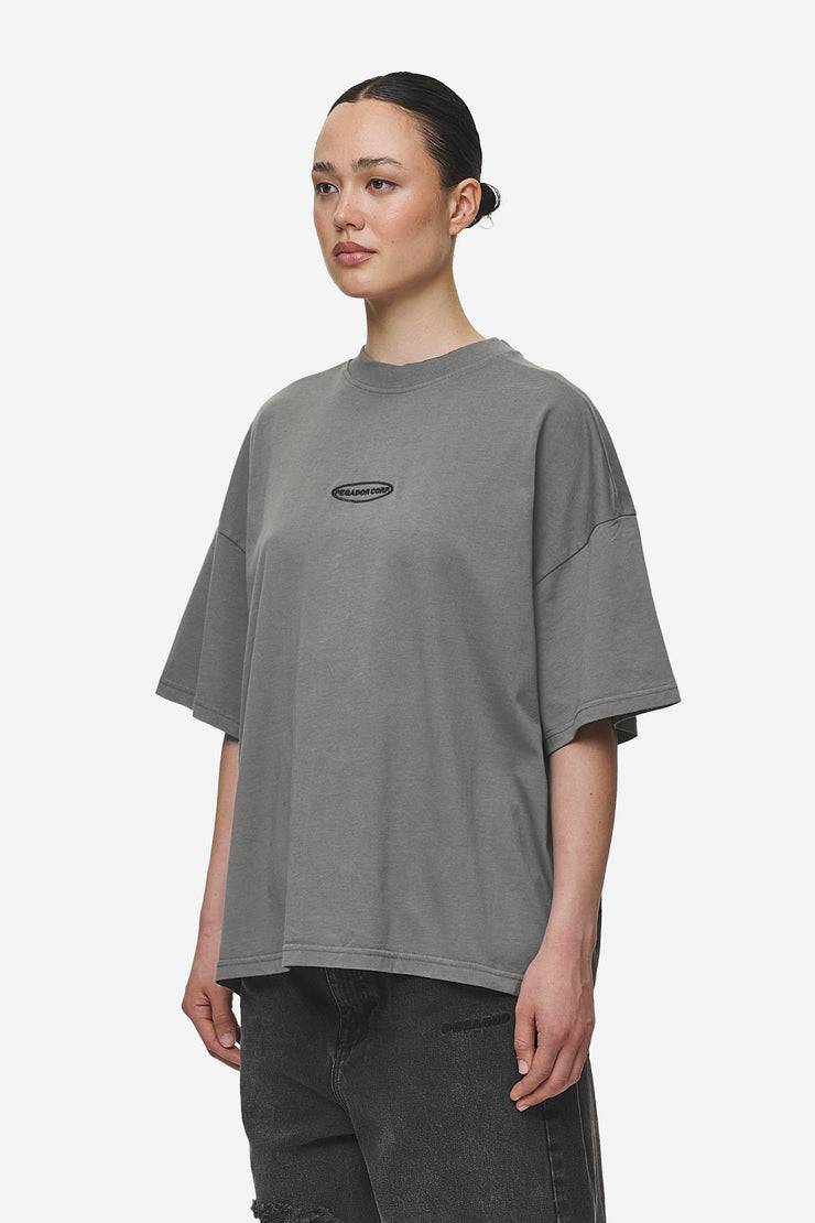 Pegador Sora Heavy Oversized Tee Washed Deep Grey