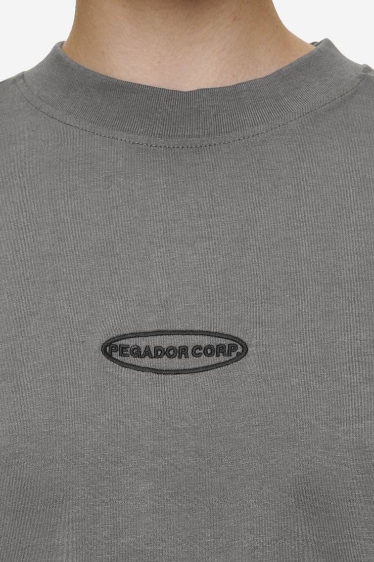 Pegador Sora Heavy Oversized Tee Washed Deep Grey