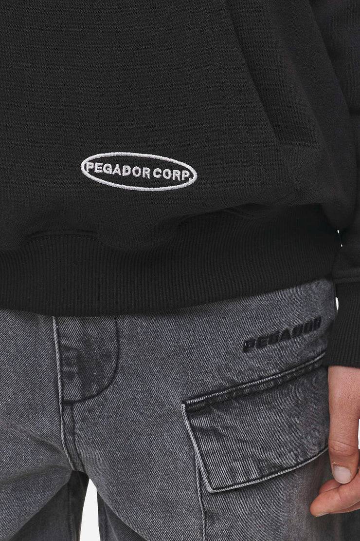 Pegador Sora Oversized Hoodie Washed Black