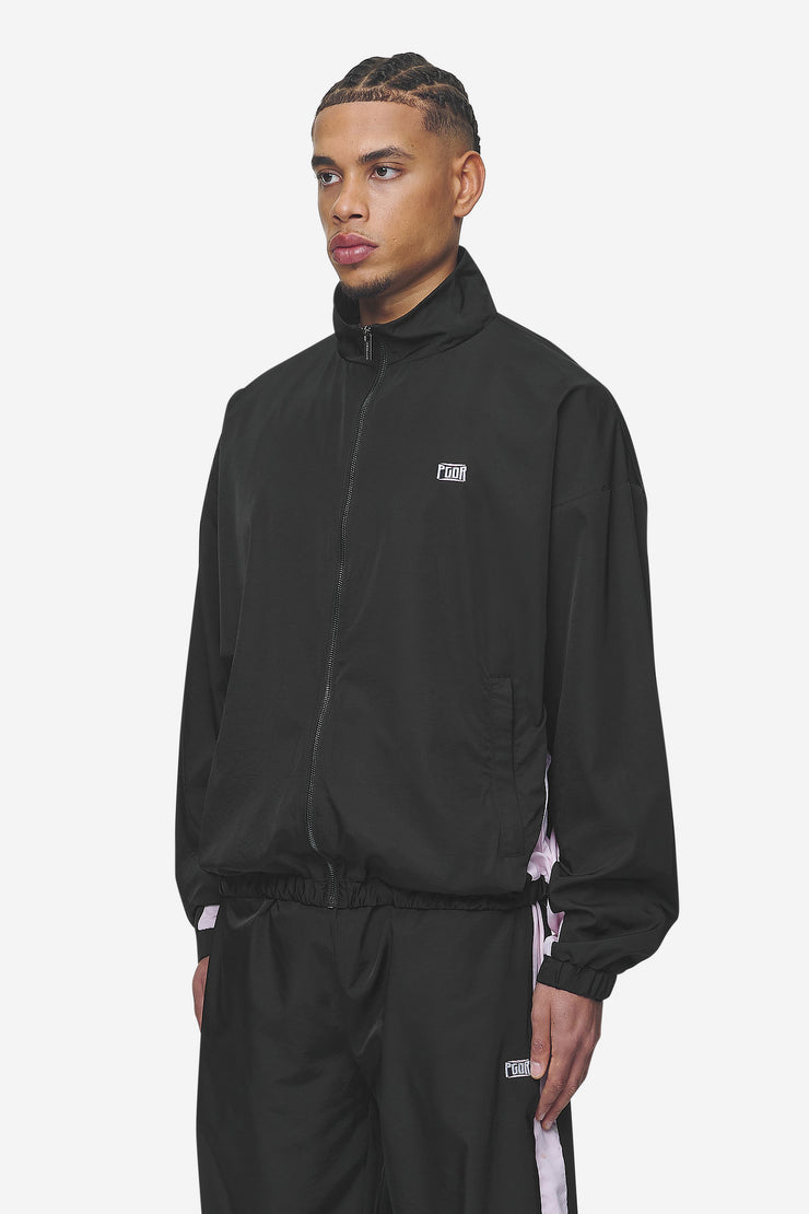 Pegador Stow Boxy Track Jacket Black Bubblegum