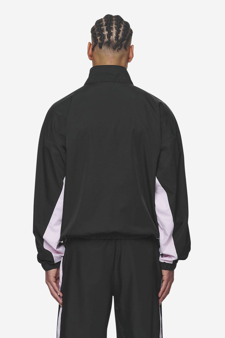 Pegador Stow Boxy Track Jacket Black Bubblegum