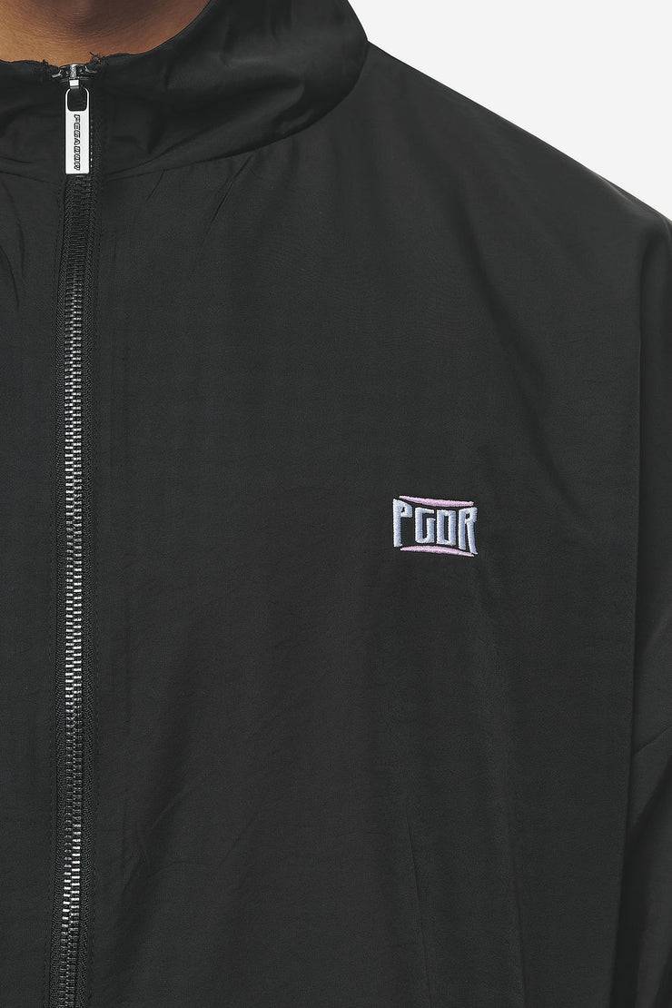 Pegador Stow Boxy Track Jacket Black Bubblegum