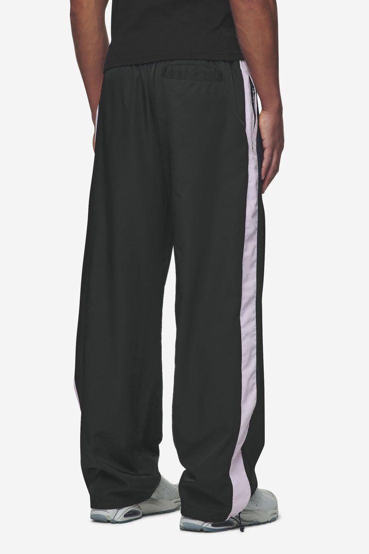 Pegador Stow Wide Track Pants Black Bubblegum