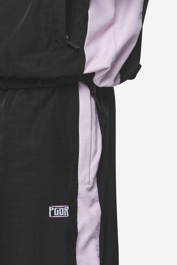 Pegador Stow Wide Track Pants Black Bubblegum