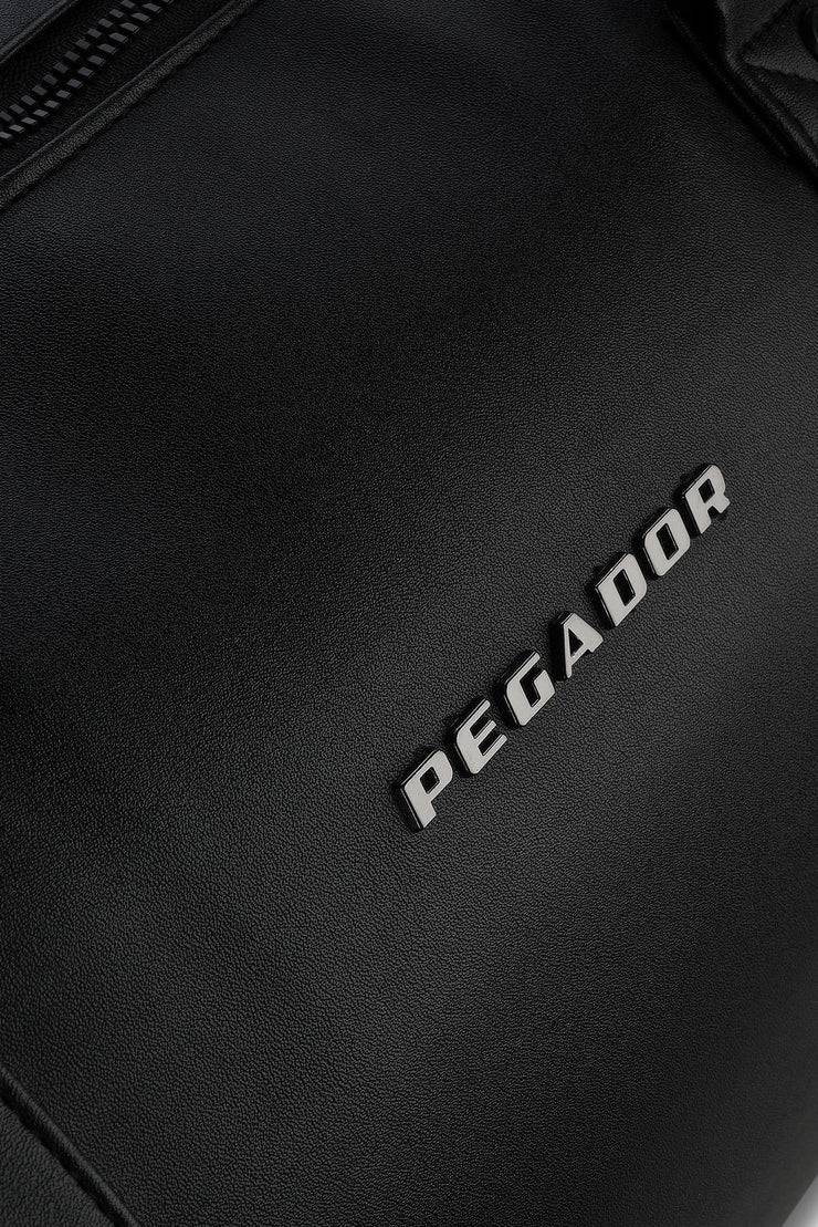 Pegador Strahan Logo Faux Leather Weekender Black
