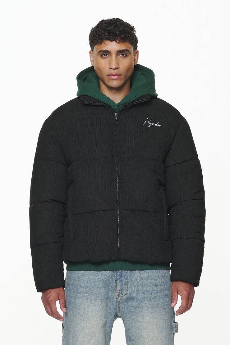 Pegador Sundre Cord Puffer Jacket Black