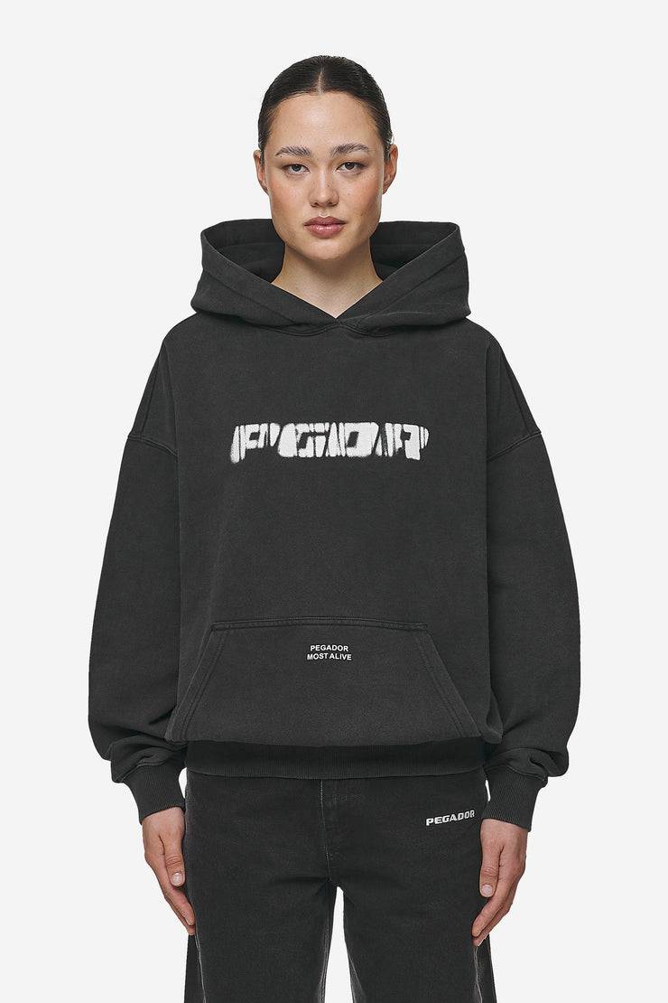Pegador Suta Oversized Hoodie Vintage Black