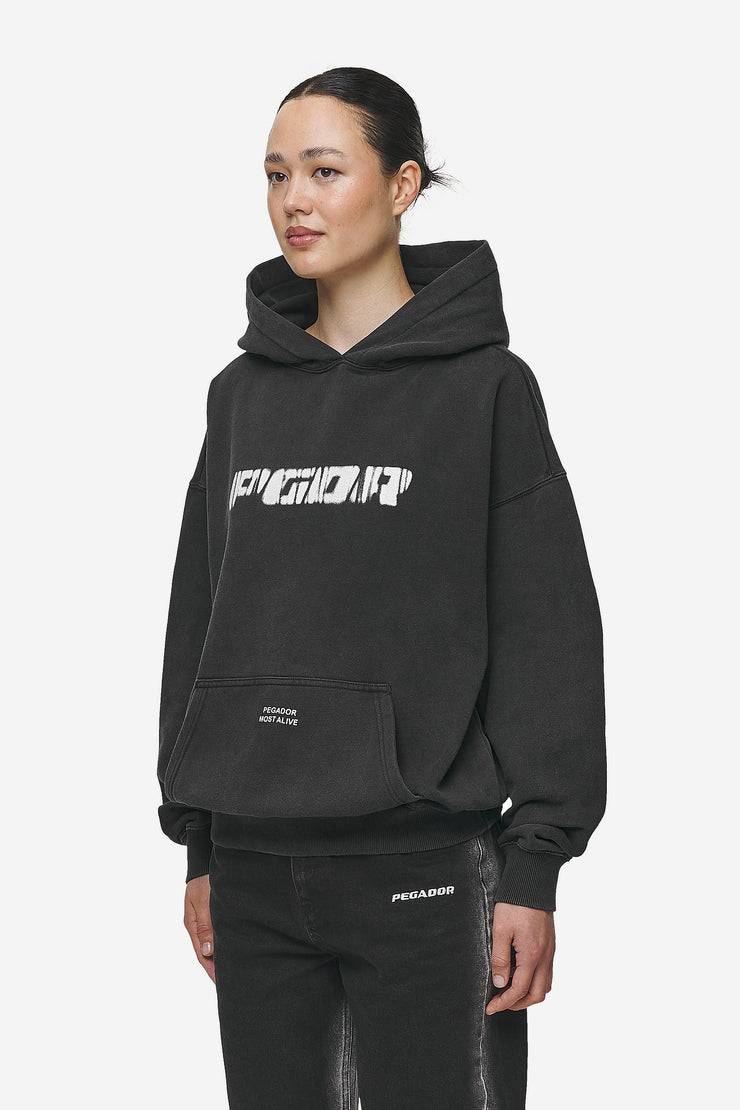 Pegador Suta Oversized Hoodie Vintage Black