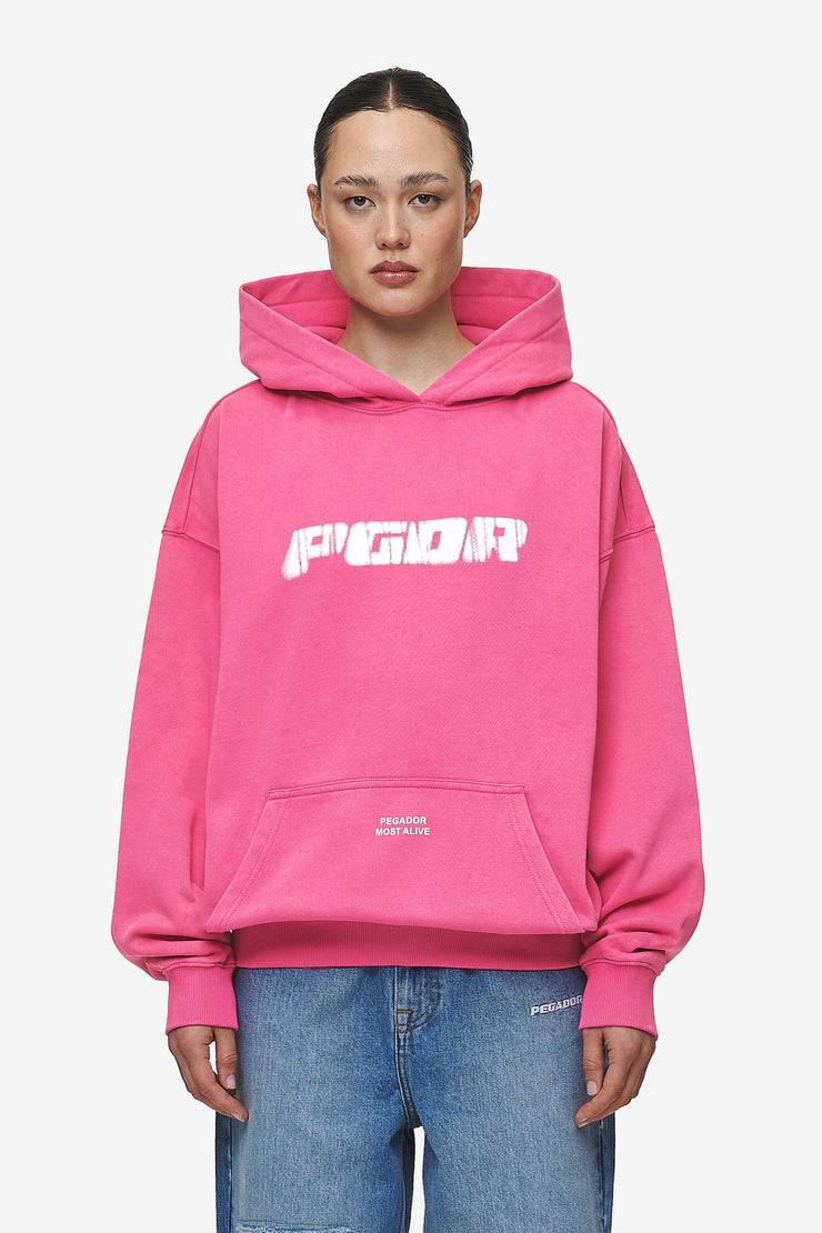 Pegador Suta Oversized Hoodie Vintage Digital Pink