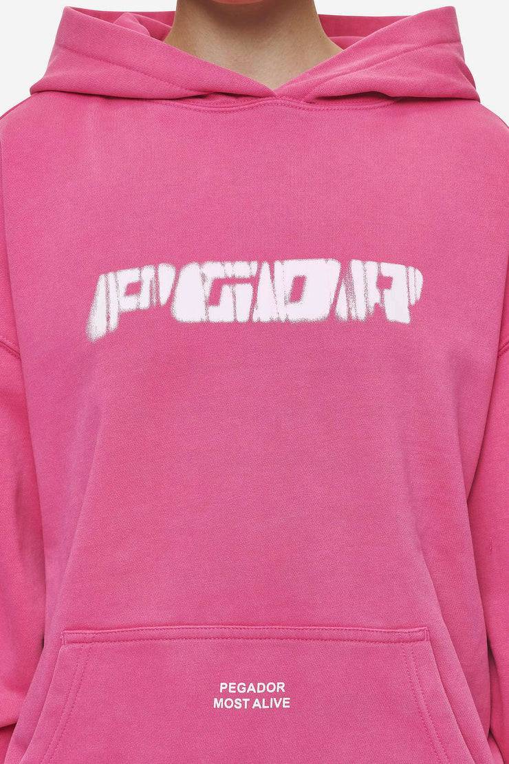Pegador Suta Oversized Hoodie Vintage Digital Pink