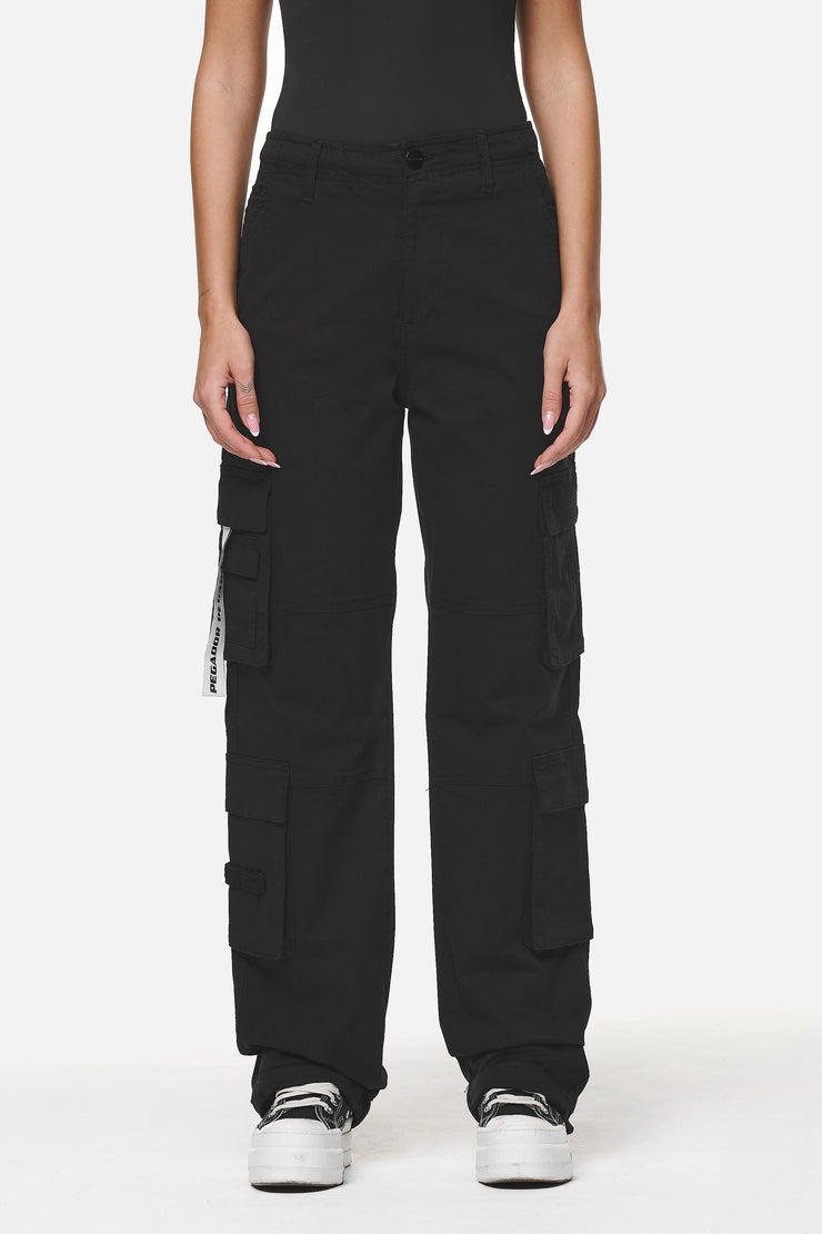 Pegador Tanami Wide Cargo Pants Black