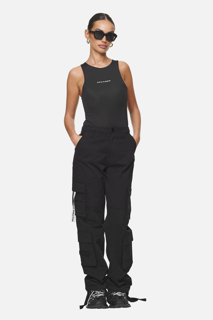 Pegador Tanami Wide Cargo Pants Black