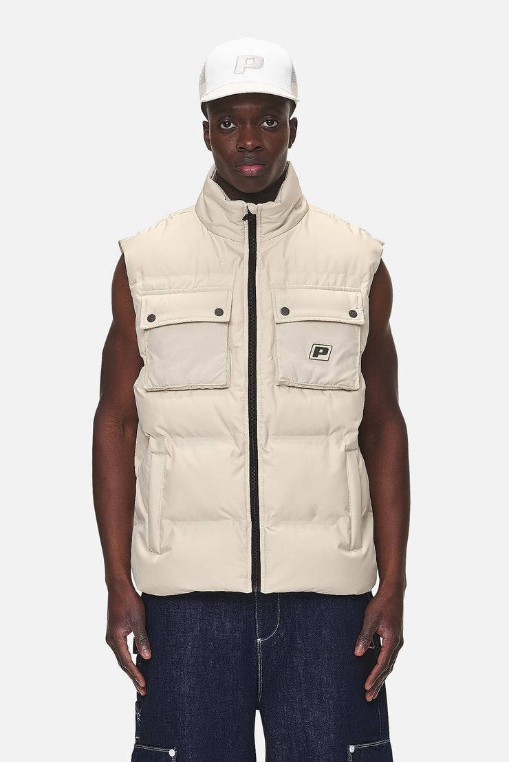 Pegador Tarbal Cargo Puffer Vest Desert Sand