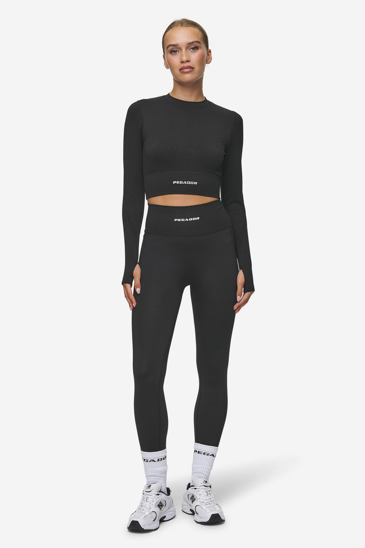 Pegador Telly Rib Longsleeve Washed Black