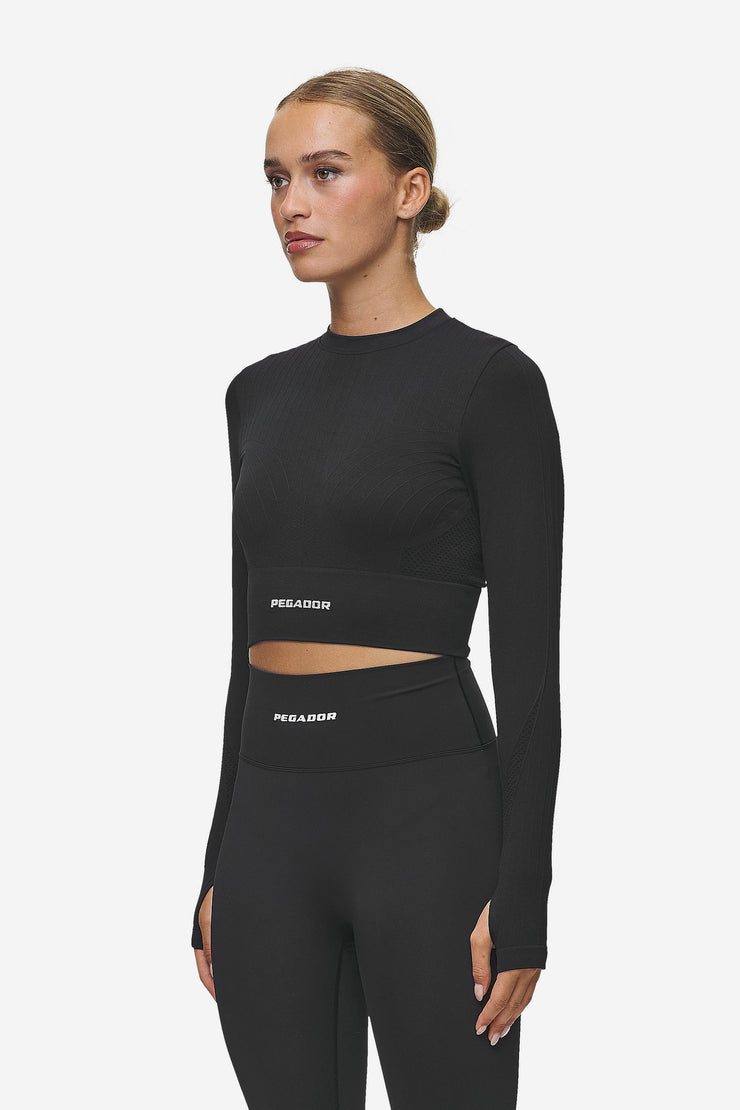 Pegador Telly Rib Longsleeve Washed Black