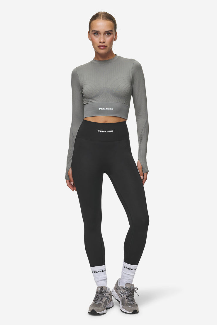 Pegador Telly Rib Longsleeve Washed Deep Grey