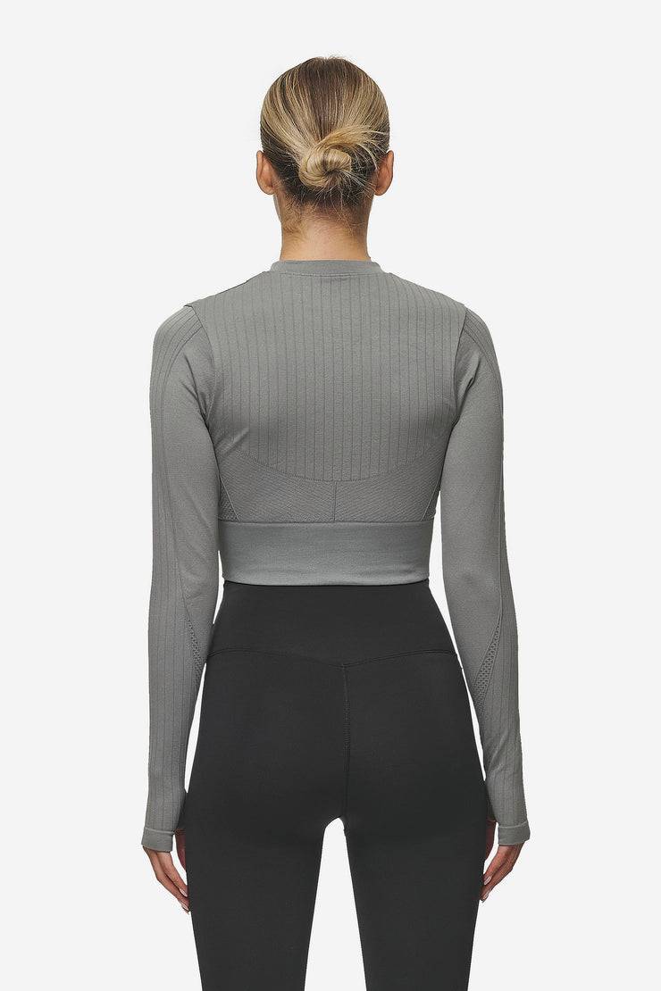 Pegador Telly Rib Longsleeve Washed Deep Grey