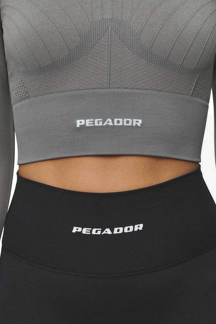 Pegador Telly Rib Longsleeve Washed Deep Grey