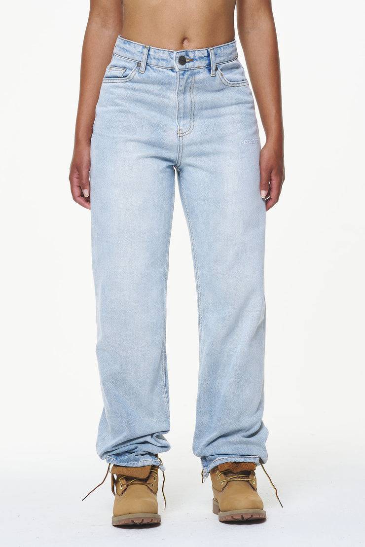 Pegador Terrance Wide Jeans Washed Light Blue