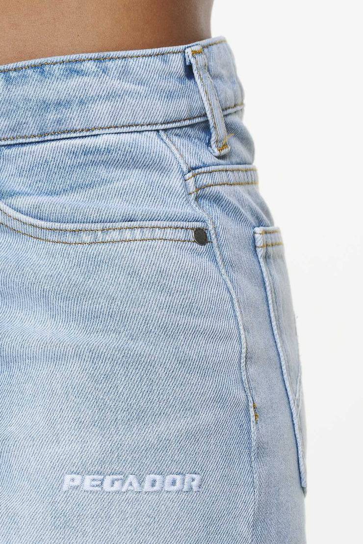 Pegador Terrance Wide Jeans Washed Light Blue