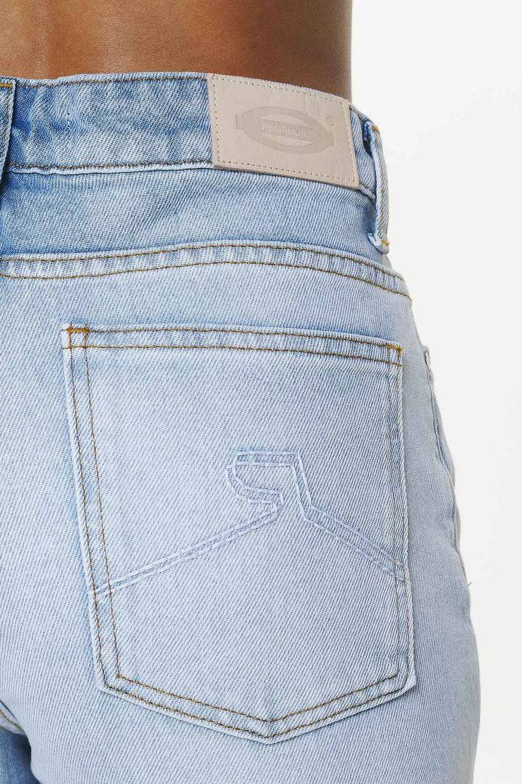 Pegador Terrance Wide Jeans Washed Light Blue