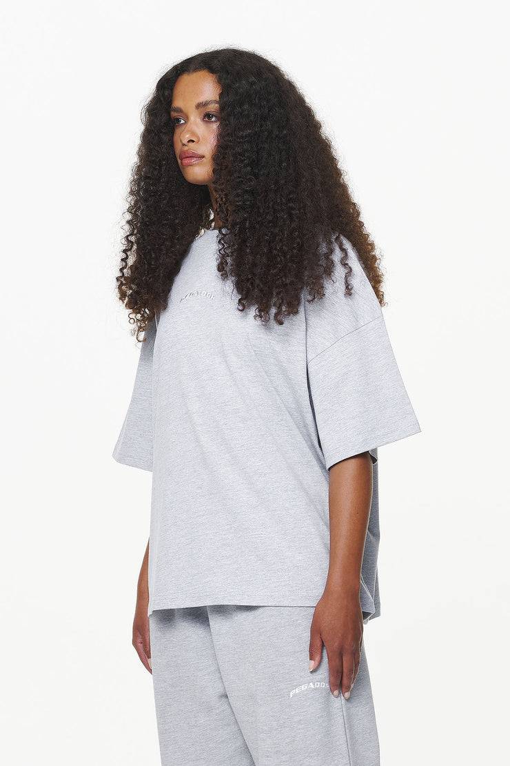 Pegador Thames Heavy Oversized Tee Grey Melange