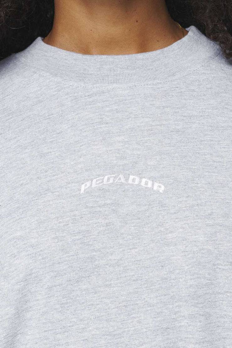 Pegador Thames Heavy Oversized Tee Grey Melange
