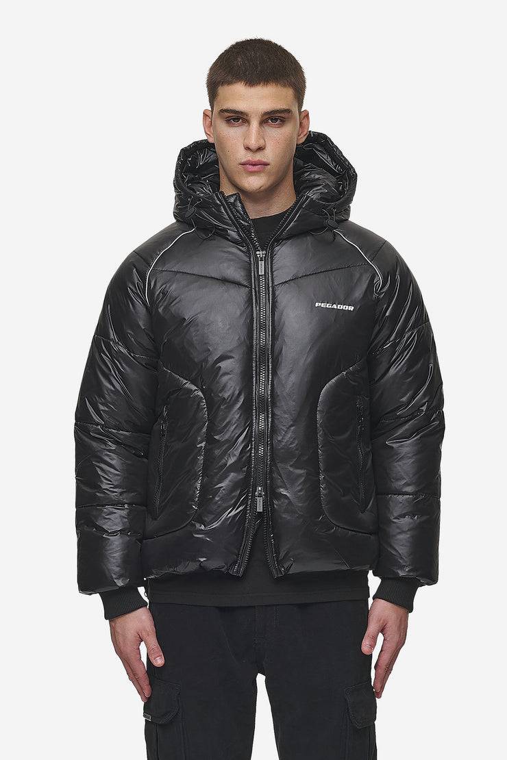 Pegador Toby Raglan Puffer Jacket Black