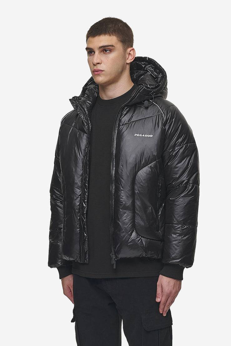 Pegador Toby Raglan Puffer Jacket Black