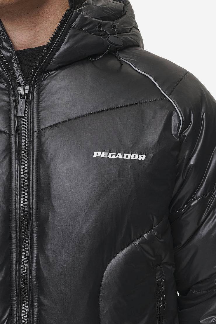 Pegador Toby Raglan Puffer Jacket Black