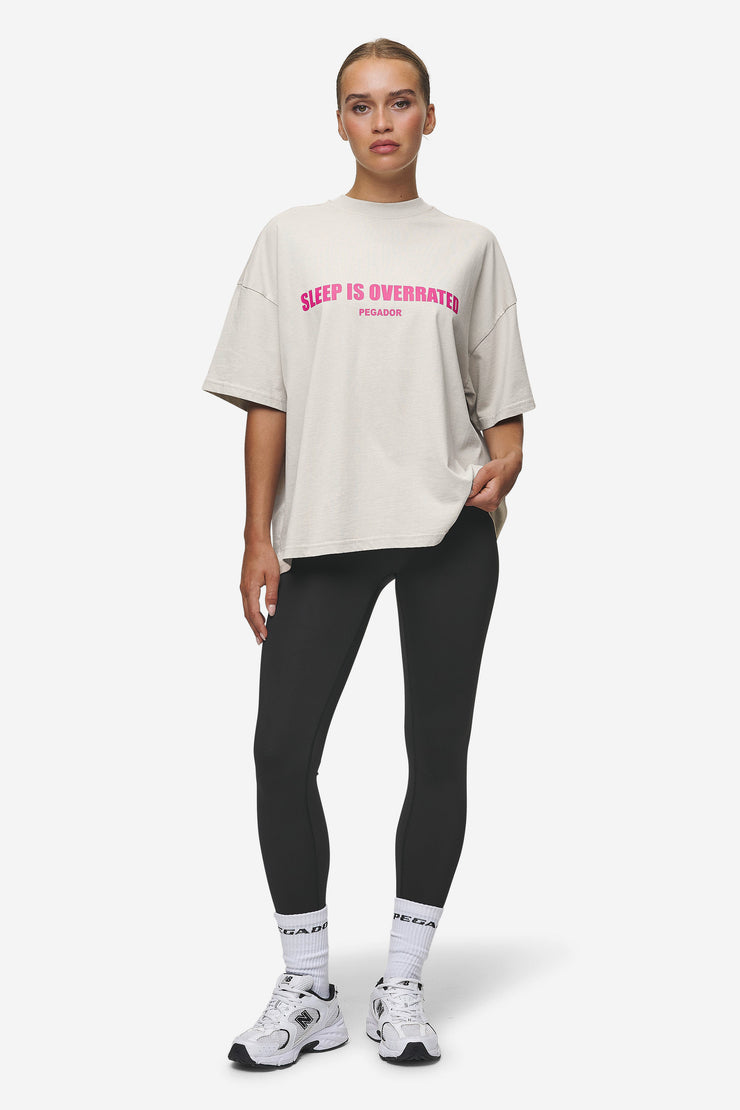 Pegador Tori Heavy Oversized Tee Washed Moon Grey