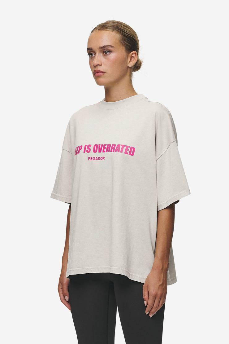 Pegador Tori Heavy Oversized Tee Washed Moon Grey