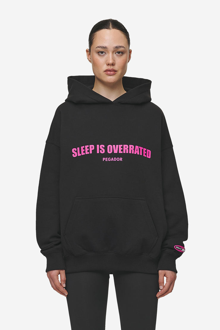 Pegador Tori Oversized Hoodie Washed Black