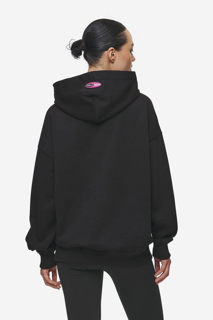 Pegador Tori Oversized Hoodie Washed Black