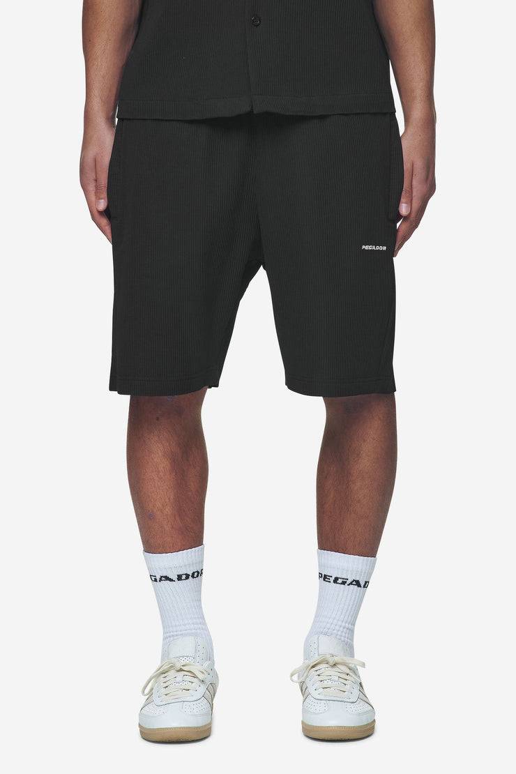 Pegador Troy Plissee Shorts Black
