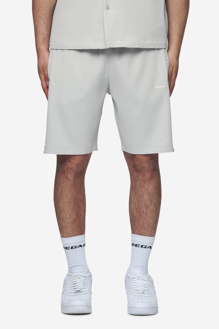 Pegador Troy Plissee Shorts Pearl Grey