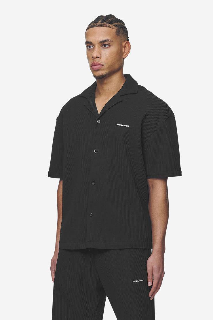 Pegador Troy Plissee Summer Shirt Black