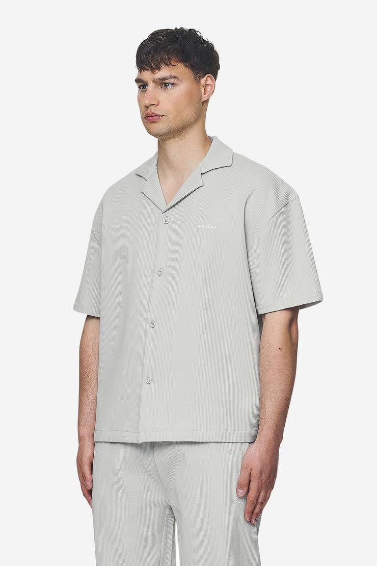 Pegador Troy Plissee Summer Shirt Pearl Grey