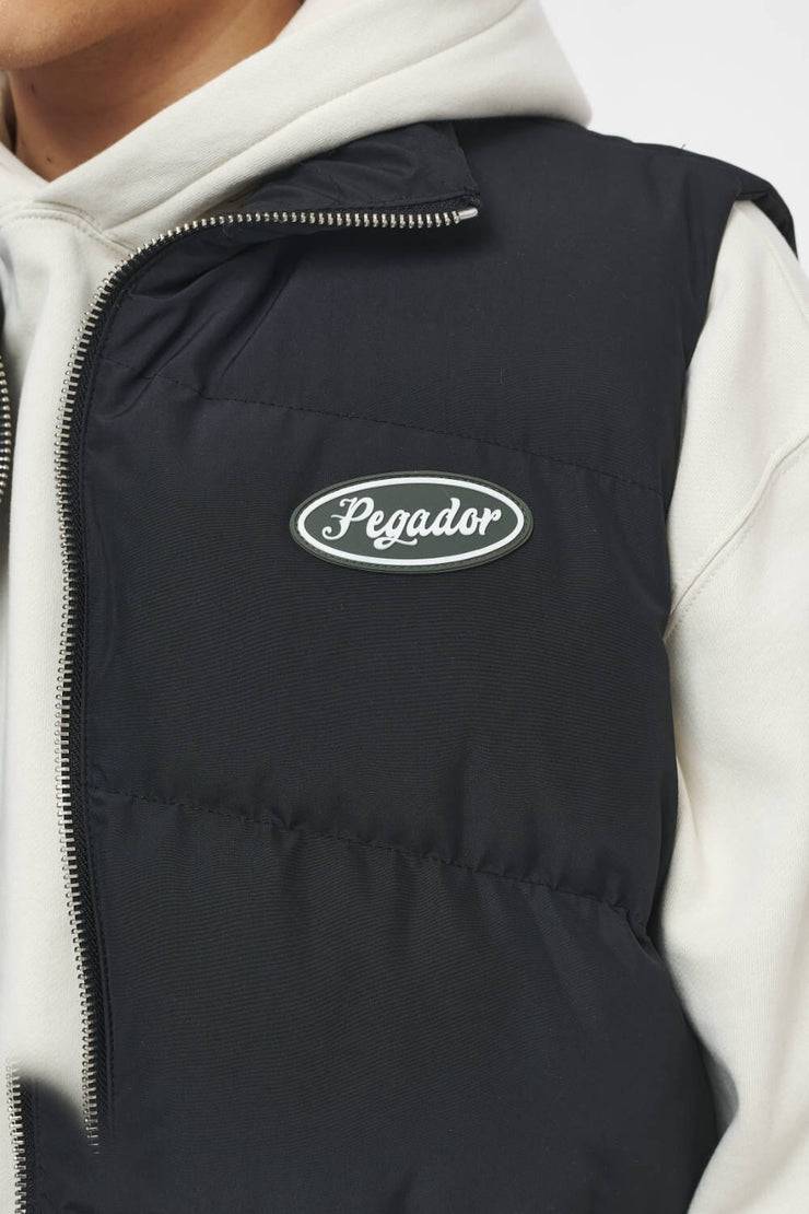 Pegador Yale Puffer Vest Black Ink