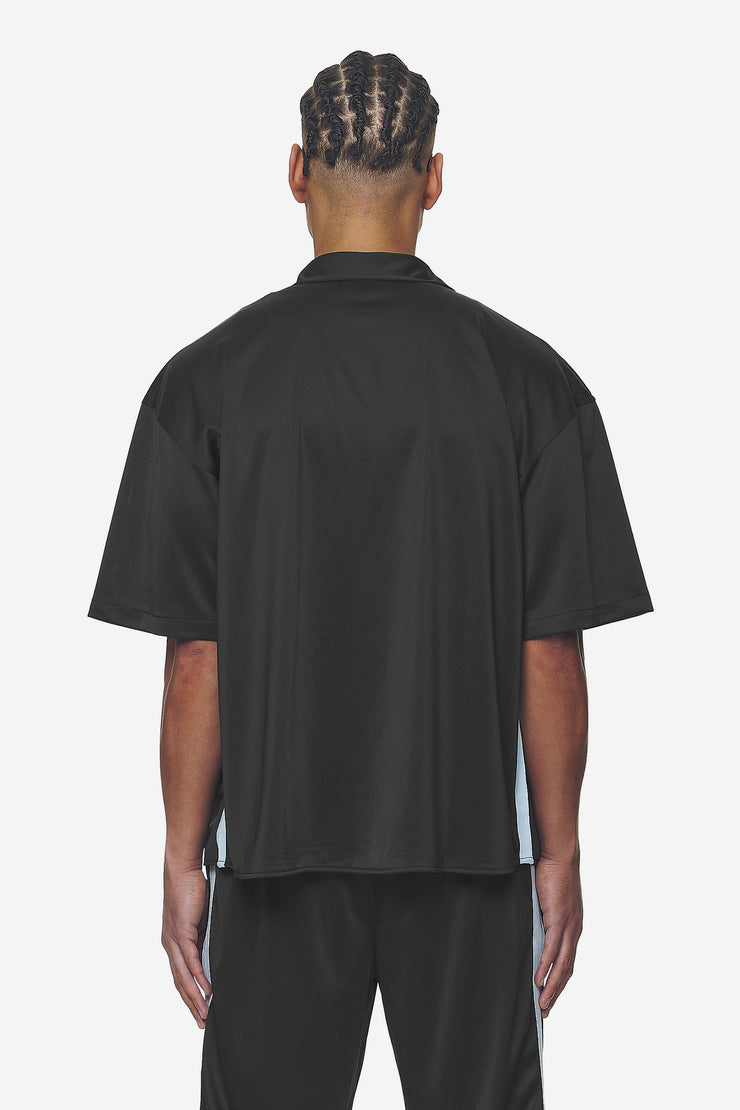 Pegador Zeno Boxy Shirt Black Baby Blue