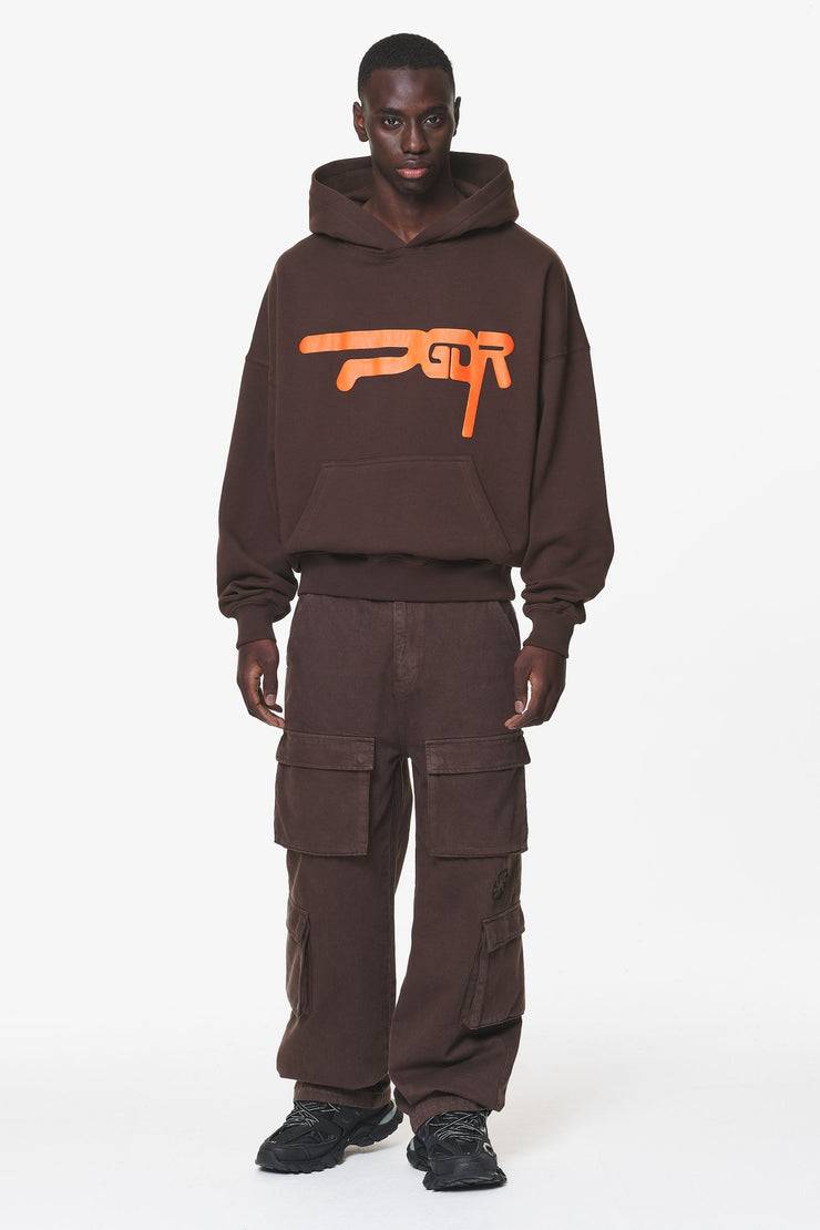 Pegador Zero Boxy Hoodie Washed Oak Brown