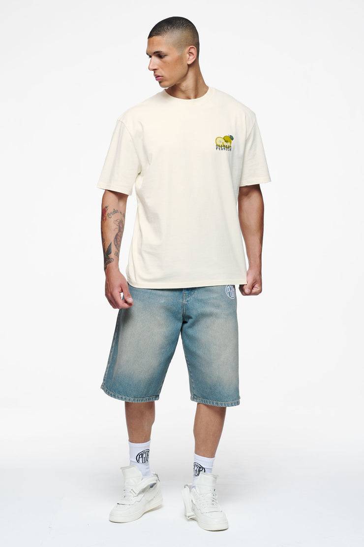 Pegador Plaxton Oversized Tee Vintage Washed Unbleached