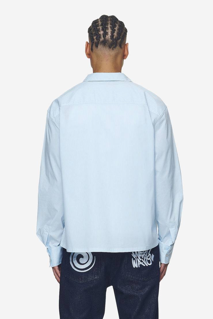 Pegador Raton Oversized Longsleeve Shirt Baby Blue White